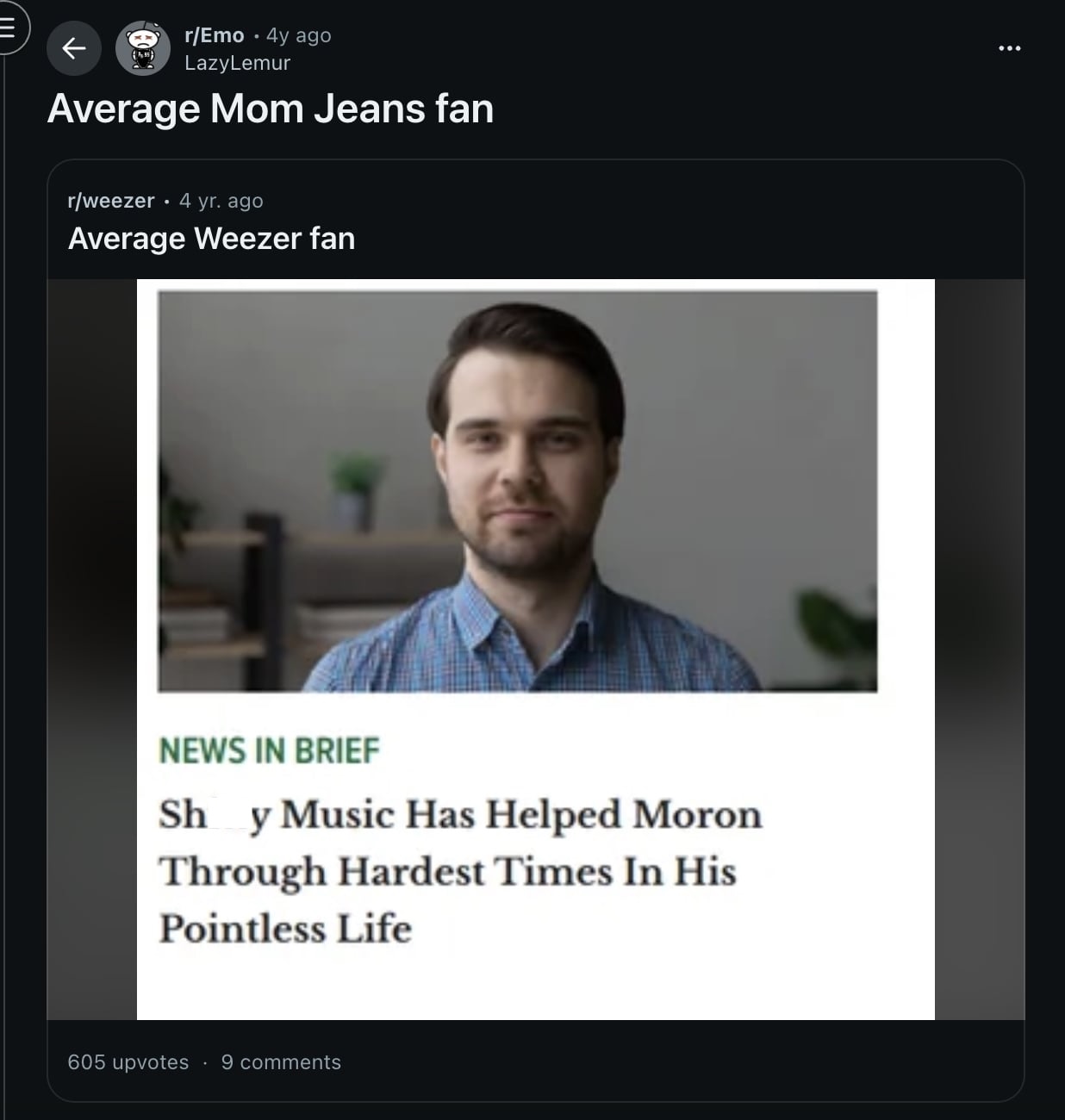 A screenshot of a reddit post